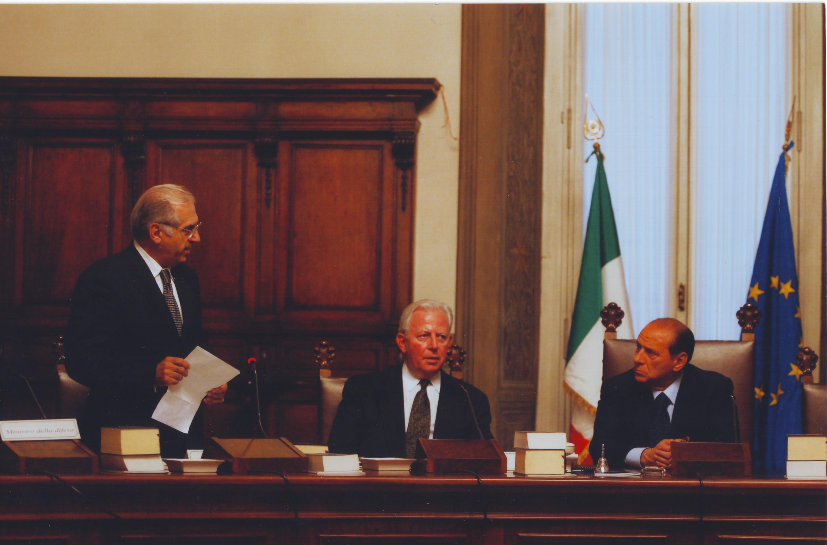 Jacques Santer e Berlusconi